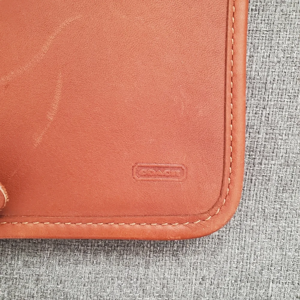 COACH VINTAGE BRITISH TAN LEATHER ACCESSORY'S/TIE TRAVEL CASE - Picture 8 of 16